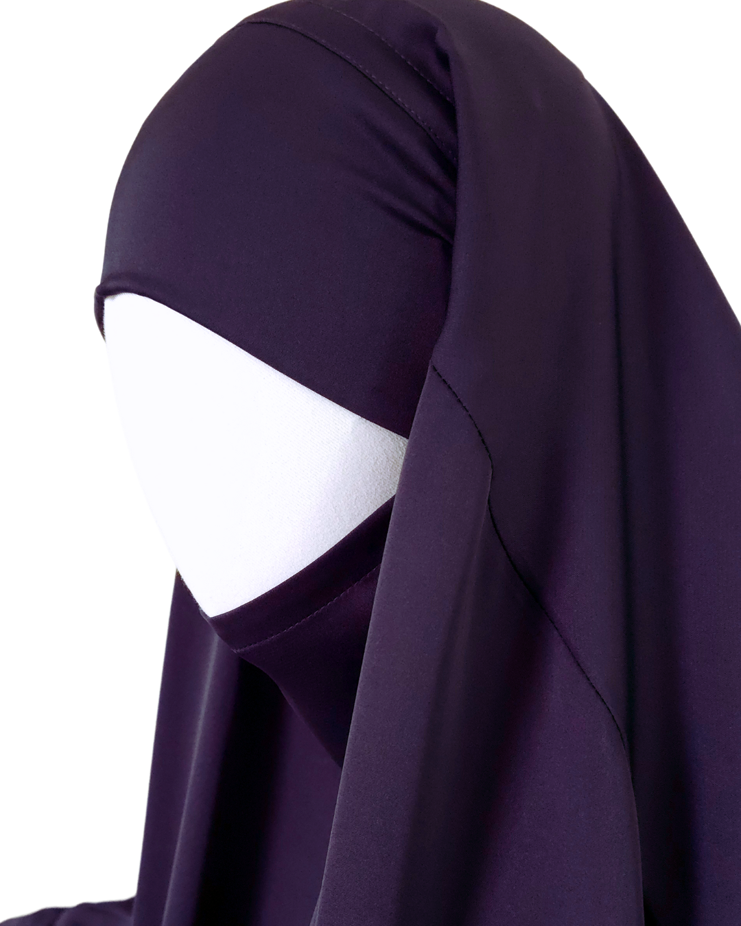 KHIMAR SOTRA - ROUND, EXTRA WIDE, NIDA - DARK PURPLE