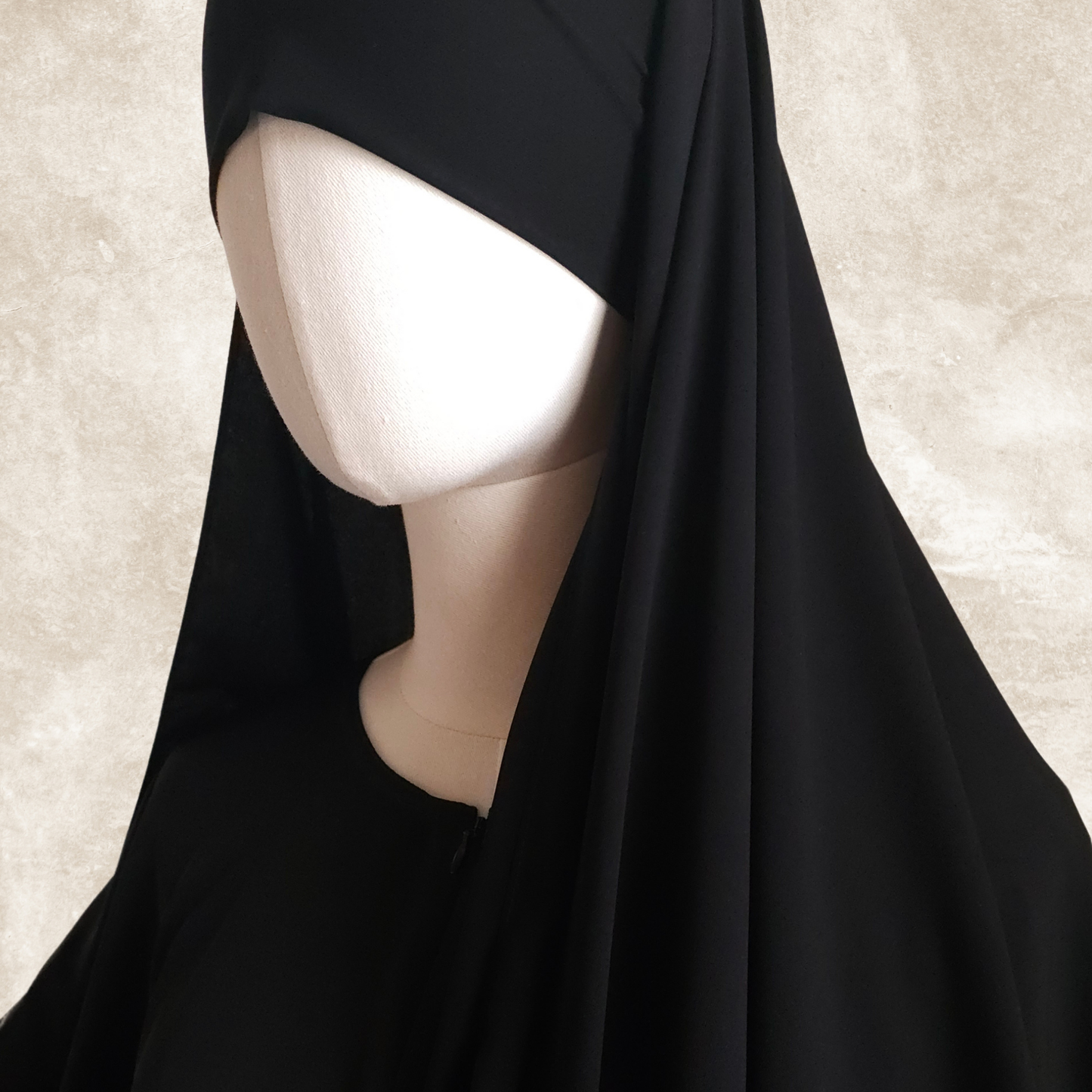TIE BACK MALAKI SHAYLA HIJAB - WOOL PEACH