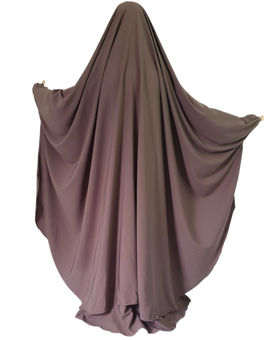 BIG WIDE 2 PIECE JILBAB TAUPE