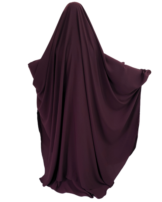 BIG WIDE 2 PIECE JILBAB BURGUNDY