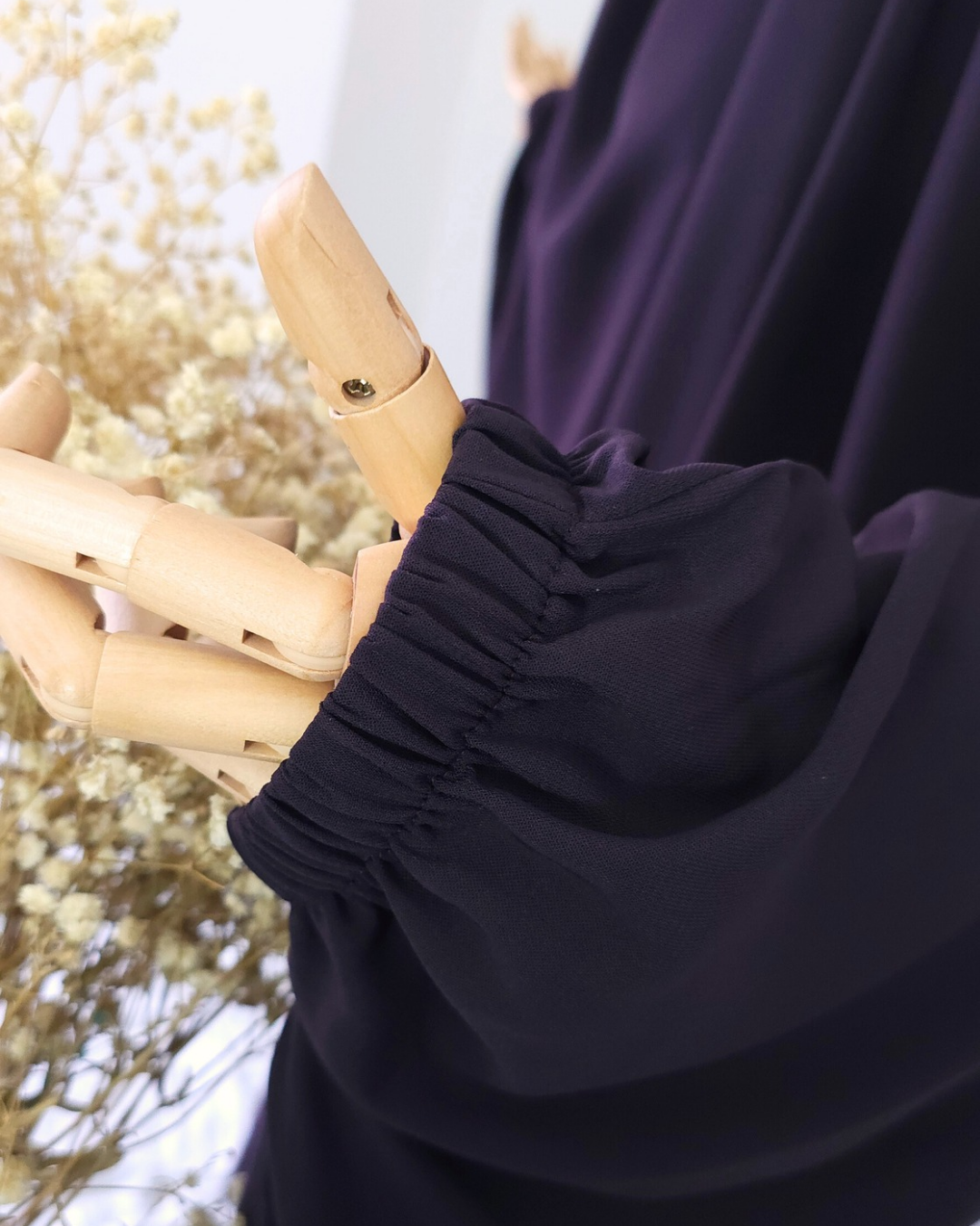 BIG WIDE 2 PIECE JILBAB DARK PLUM
