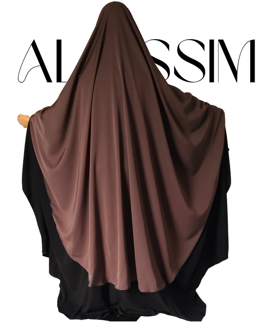 KHIMAR SOTRA - ROUND, EXTRA WIDE, NIDA - DARK TAUPE