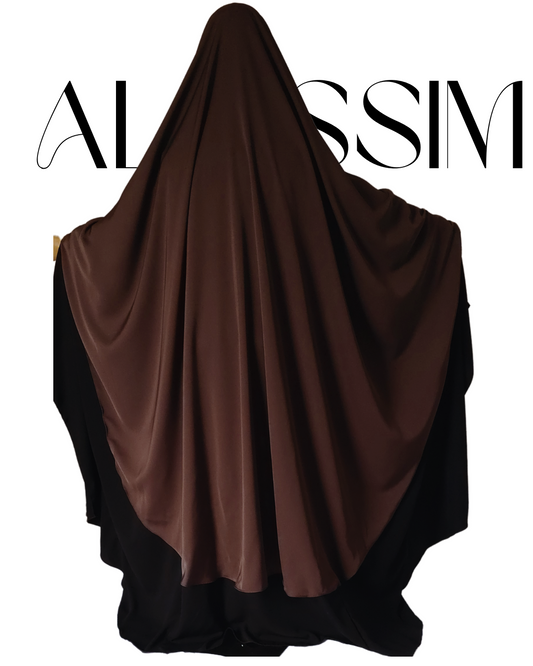 KHIMAR SOTRA - ROUND, EXTRA WIDE, NIDA - DARK BROWN