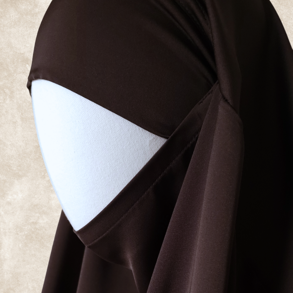 BIG WIDE 2 PIECE JILBAB NIDA CHOCOLATE BROWN - BUTTERFLY