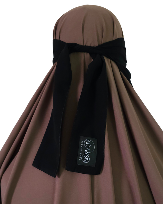 MEDIUM 1 LAYER NIQAB WITH NOSE STRING