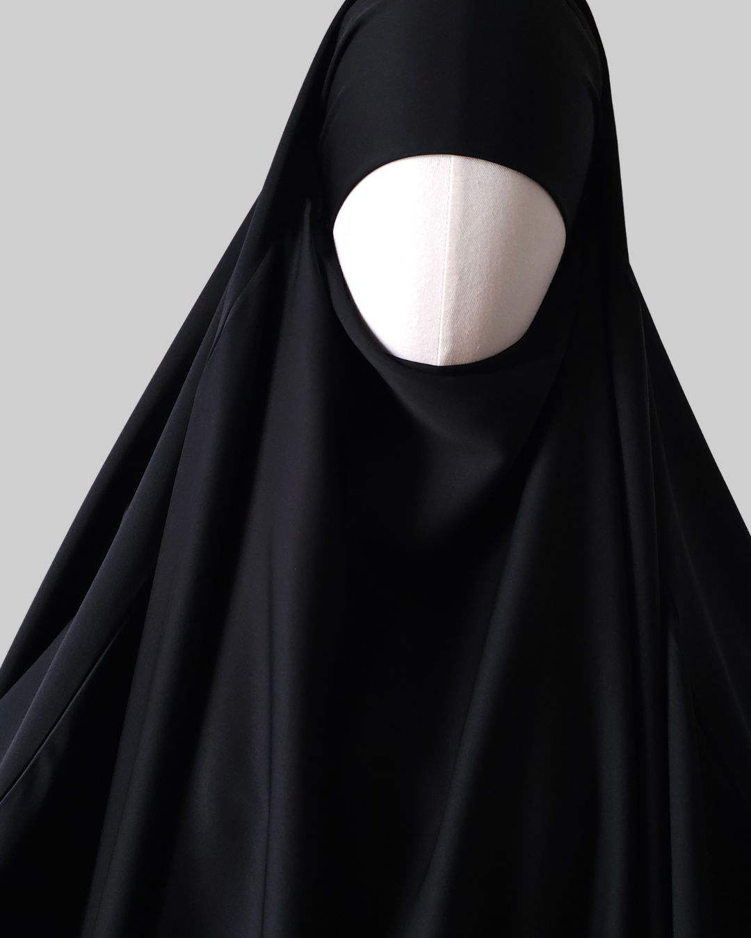 BIG WIDE 2 PIECE JILBAB NIDA BLACK - BUTTERFLY