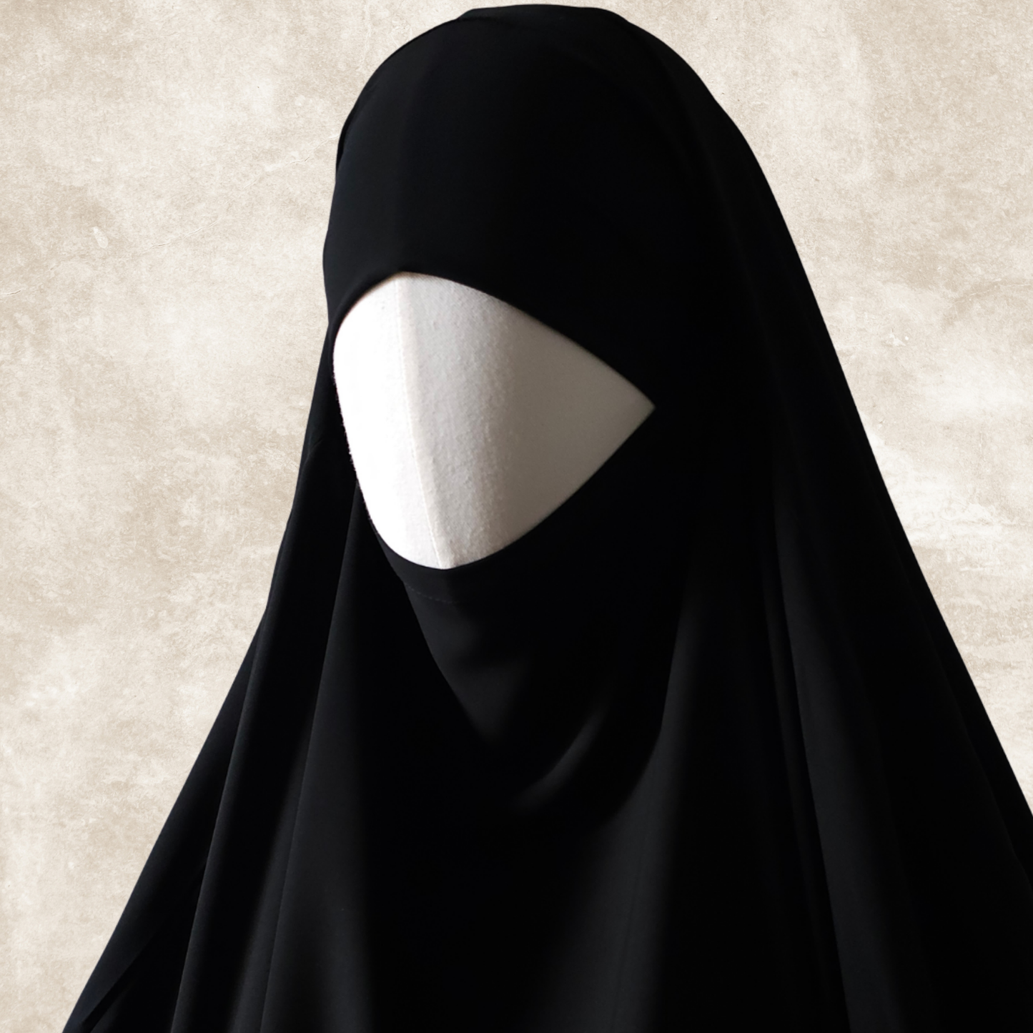 BIG WIDE 2 PIECE JILBAB NIDA BLACK - BUTTERFLY