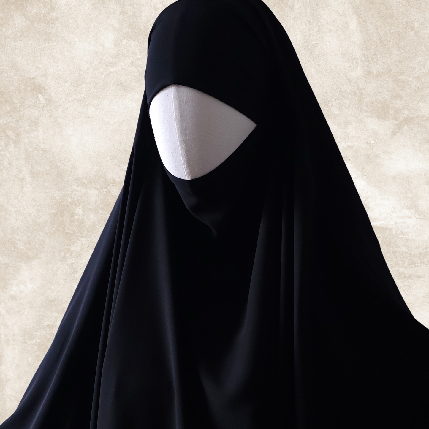 KHIMAR SOTRA - ROUND, EXTRA WIDE - BLACK
