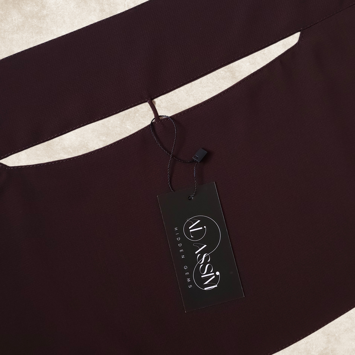 EXTRA SHORT 1 LAYER NIQAB WITH NOSE STRING