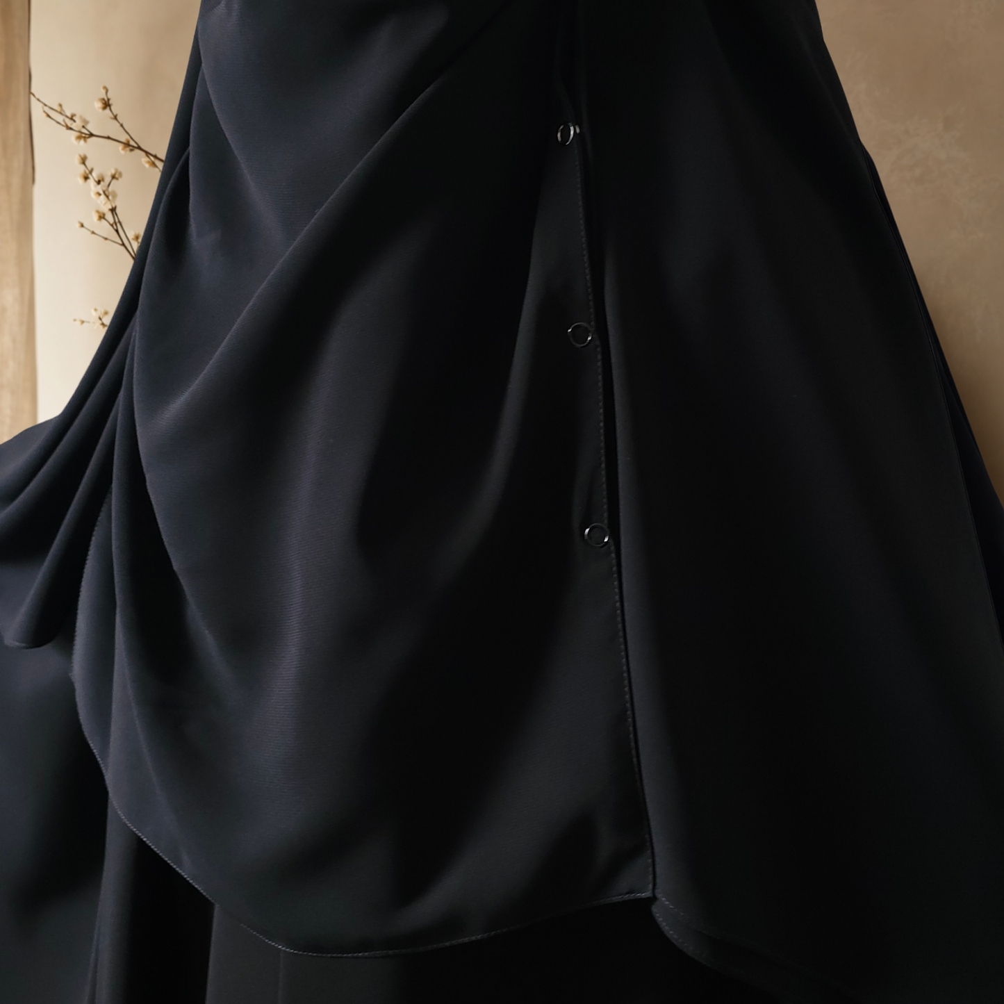 ASEELAH NIQAB - 3 LAYERS - NO PINCH & NOSE STRING - EYE FLAP