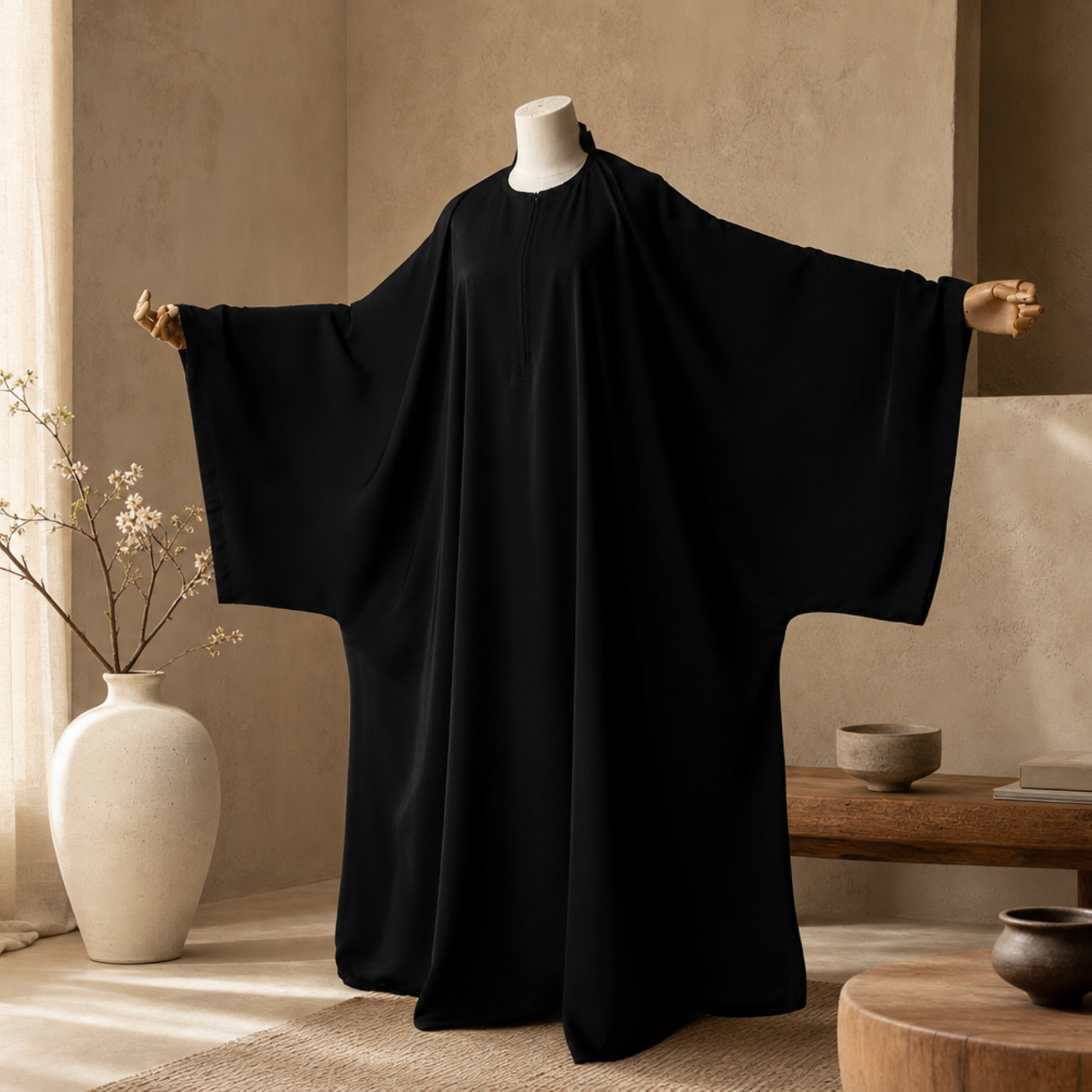 ABAYA ERSANA - PREMIUM NIDA BLACK