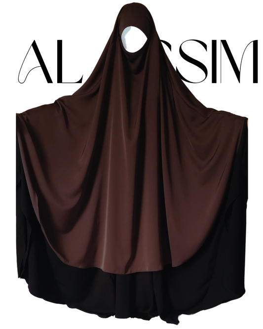 KHIMAR SOTRA - ROUND, EXTRA WIDE, NIDA - DARK BROWN