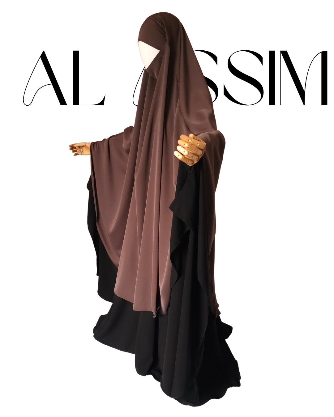 KHIMAR SOTRA - ROUND, EXTRA WIDE, NIDA - DARK TAUPE