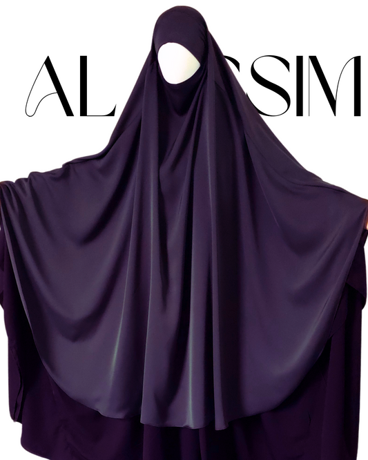 KHIMAR SOTRA - ROUND, EXTRA WIDE, NIDA - DARK PURPLE