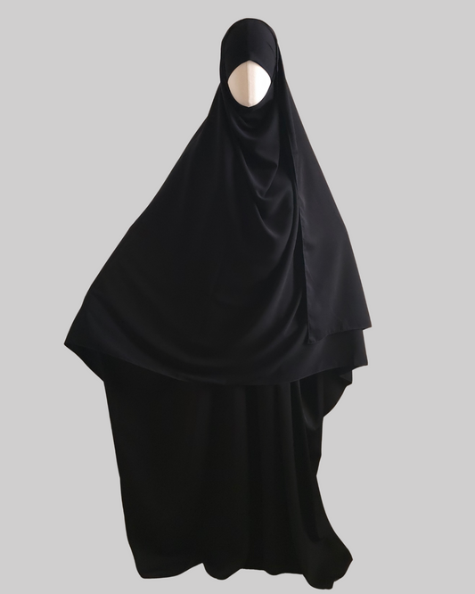 TIE BACK MALAKI SHAYLA HIJAB  - WOOL PEACH